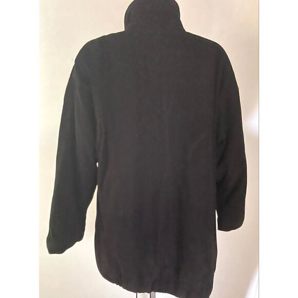 Bally Black Coat Goldtone Accents Front Zip Lined 2 Front Zip Pockets Women’s 8 - Picture 2 of 8